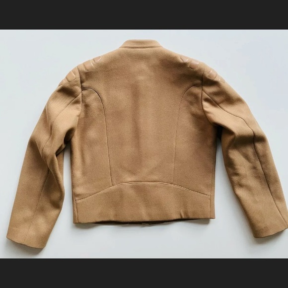 NEW PRADA Motorcycle Leather wool jacket small - Picture 8 of 11